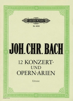 12 CONCERT AND OPERATIC ARIAS 3 VAUXHALL SONGS