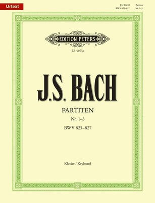 BACH - PARTITAS VOL 1 NOS 1-3 BWV 825-827 PIANO