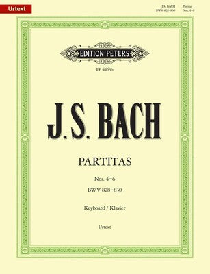 BACH - PARTITAS VOL 2 NOS 4-6 BWV 828-830 PIANO