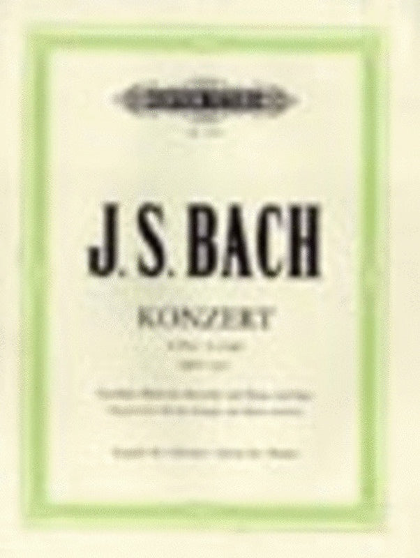 BACH - CONCERTO NO 4 IN A BWV 1055 2P4H