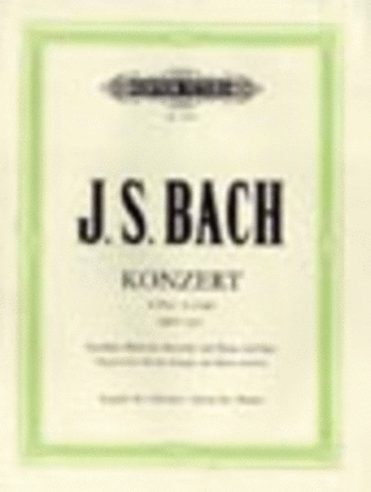 BACH - CONCERTO NO 4 IN A BWV 1055 2P4H