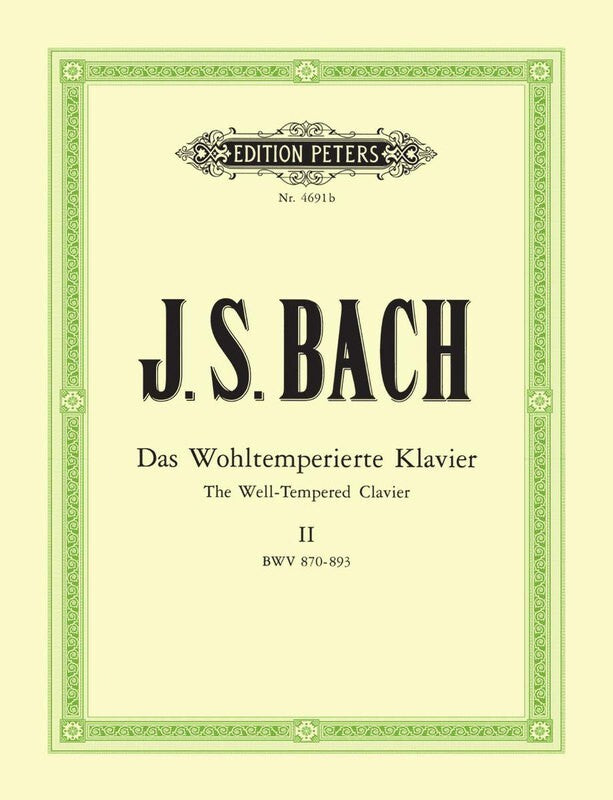 BACH - 48 PRELUDES AND FUGUES VOL 2 URTEXT