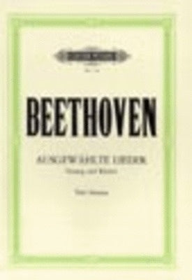 BEETHOVEN - 30 SELECTED SONGS LOW VOICE GERMAN