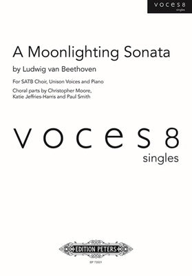 A MOONLIGHTING SONATA SATB/UNISON/PIANO