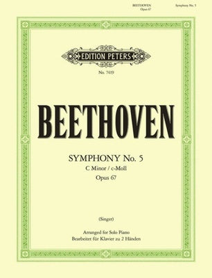 BEETHOVEN - SYMPHONY NO 5 C MINOR OP 67 PIANO SOLO ARRANGED