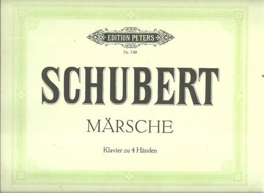 SCHUBERT - ORIGINAL MARCHES PIANO DUET