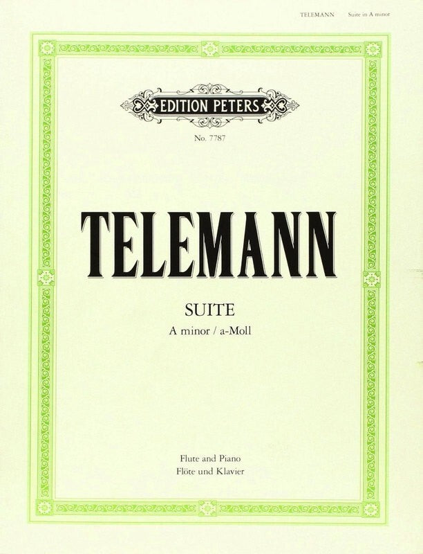 TELEMANN - SUITE A MINOR FLUTE/PIANO