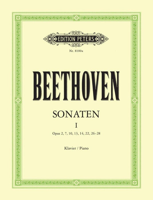 BEETHOVEN - PIANO SONATAS VOL 1 ED ARRAU URTEXT