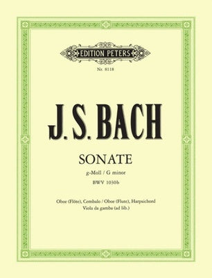 BACH - SONATA G MINOR BWV 1030B FOR OBOE (FLUTE)/PIANO