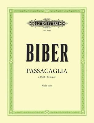 BIBER - PASSACAGLIA C MINOR VIOLA SOLO ARR LEBERMANN