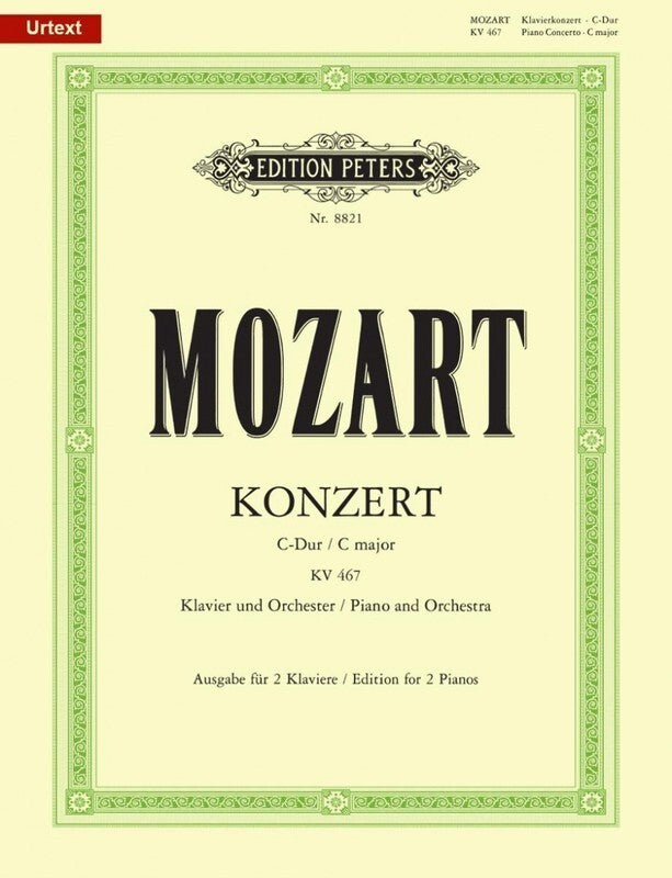 MOZART - PIANO CONCERTO NO 21 C MAJOR K 467 2P4H