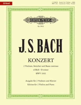 BACH - CONCERTO BWV 1043 D MINOR 2 VIOLINS/PIANO