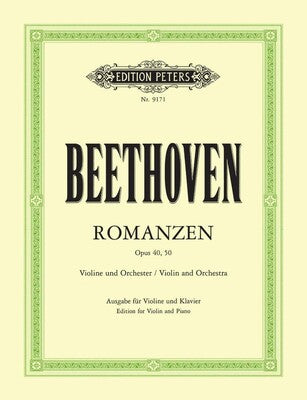 BEETHOVEN - 2 ROMANCES OP 40 G OP 50 F VIOLIN/PIANO