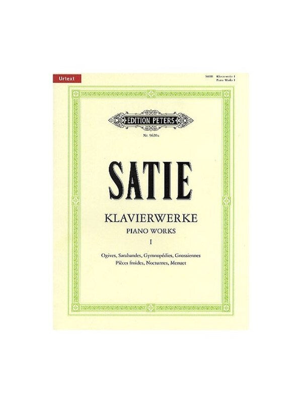 SATIE - PIANO WORKS BK 1 URTEXT