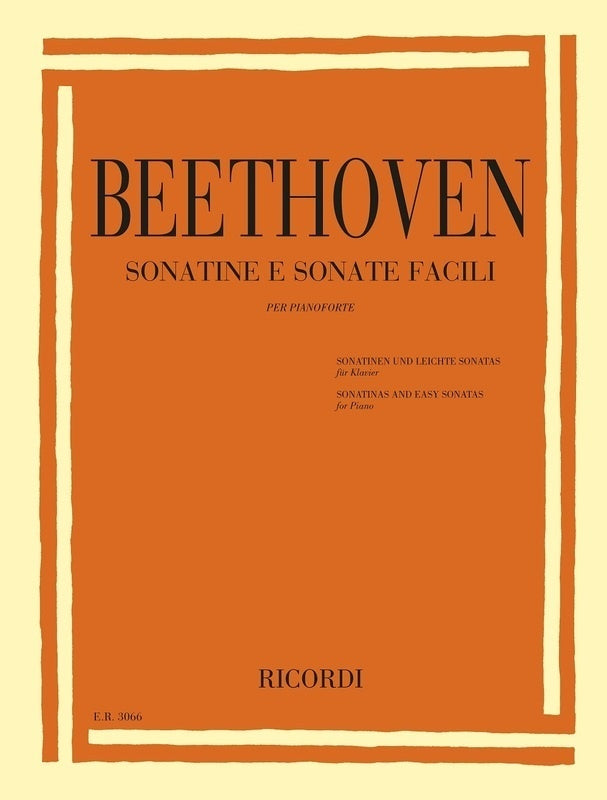 BEETHOVEN - SONATINAS AND EASY SONATAS FOR PIANO