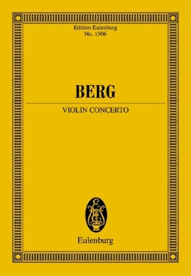 BERG - VIOLIN CONCERTO STUDY SCORE
