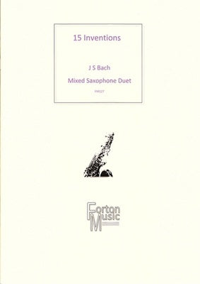 15 2 PART INVENTIONS SAXOPHONE DUET