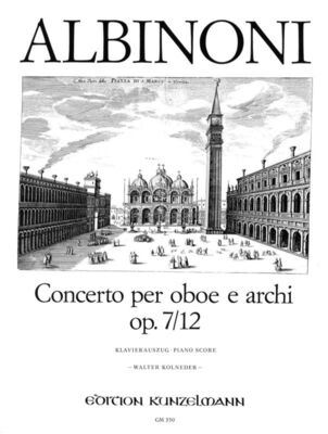 ALBINONI - CONCERTO C MAJOR OP 7 NO 12 OBOE/PIANO
