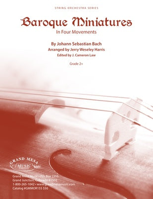 BAROQUE MINIATURES FOR STRING ORCHESTRA SO2.5 SC/PTS