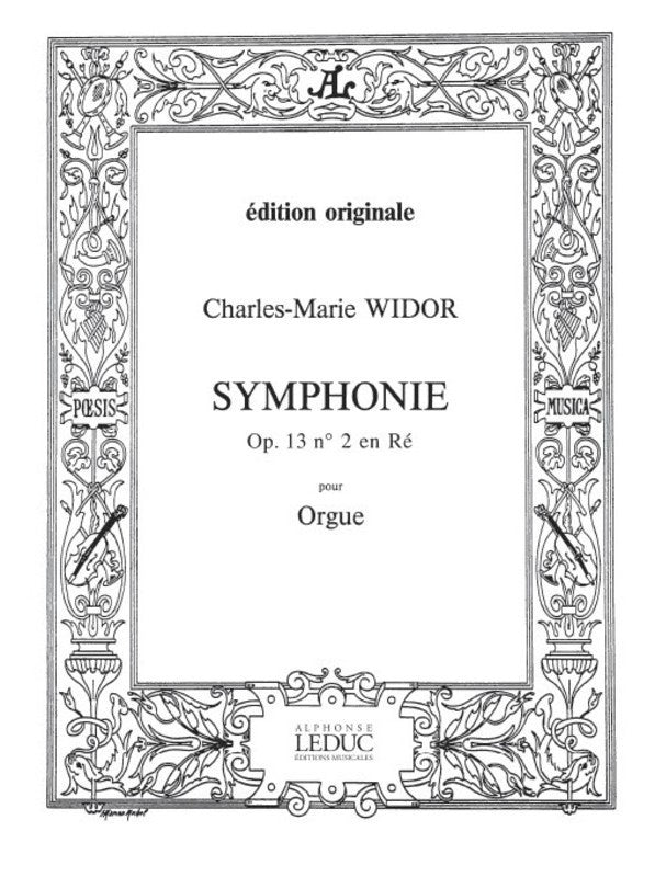 WIDOR - SYMPHONIE OP 13 NO 2 FOR ORGAN