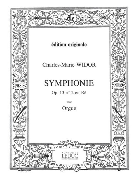 WIDOR - SYMPHONIE OP 13 NO 2 FOR ORGAN