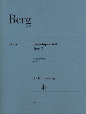 BERG - STRING QUARTET OP 3 PARTS