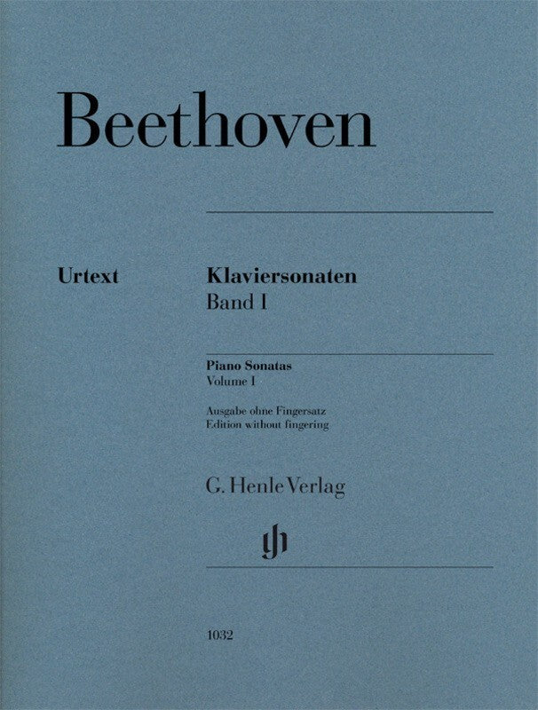 BEETHOVEN - SONATAS VOL 1 WITHOUT FINGERING