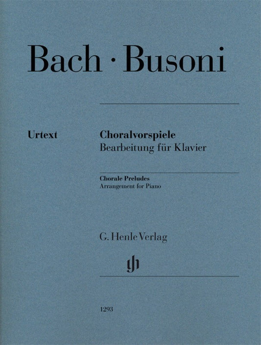 BACH BUSONI - CHORALE PRELUDES FOR PIANO