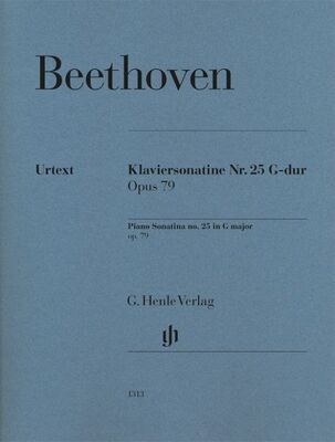 BEETHOVEN - PIANO SONATINA NO 25 G MAJOR OP 79 URTEXT