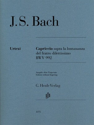 BACH - CAPRICCIO B FLAT BWV 992 NO FINGERING