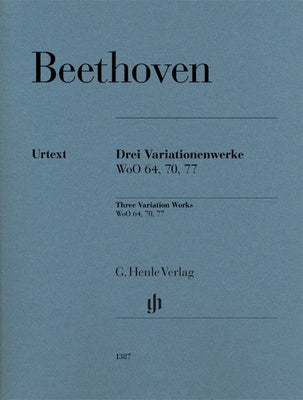 BEETHOVEN - 3 VARIATIONS WOO 70, 64, 77 PIANO