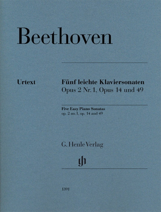 BEETHOVEN - 5 EASY PIANO SONATAS