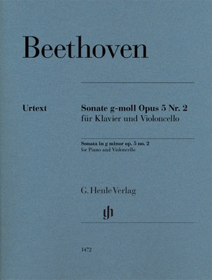BEETHOVEN - SONATA G MINOR OP 5 NO 2 CELLO/PIANO