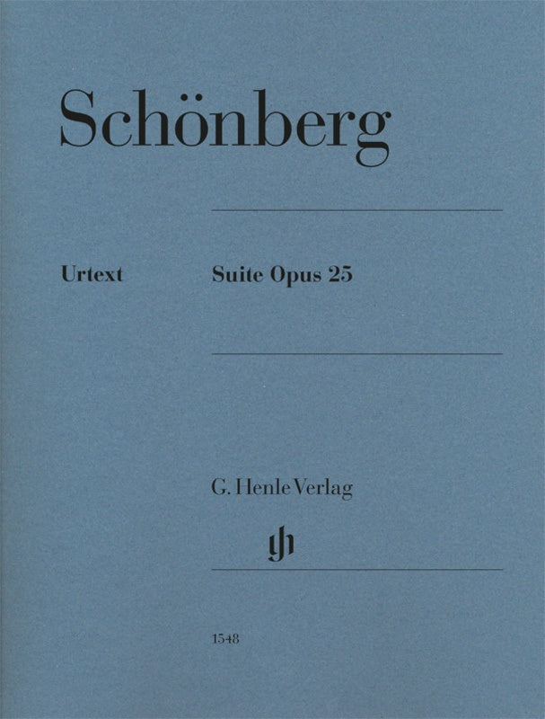 SCHOENBERG - SUITE OP 25 FOR PIANO URTEXT