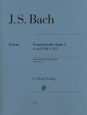 BACH - FRENCH SUITE NO 1 D MINOR BWV 812 PIANO URTEXT