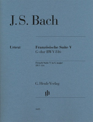 BACH - FRENCH SUITE NO 5 G MAJOR BWV 816 PIANO URTEXT