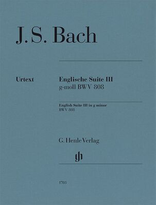 BACH - ENGLISH SUITE NO 3 G MINOR BWV 808 PIANO
