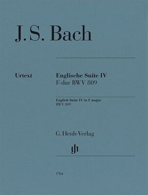 BACH - ENGLISH SUITE NO 4 F MAJOR BWV 809 PIANO