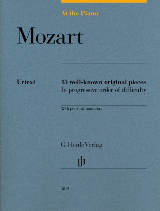 AT THE PIANO MOZART 15 WELL-KNOWN ORIGINAL PIECES
