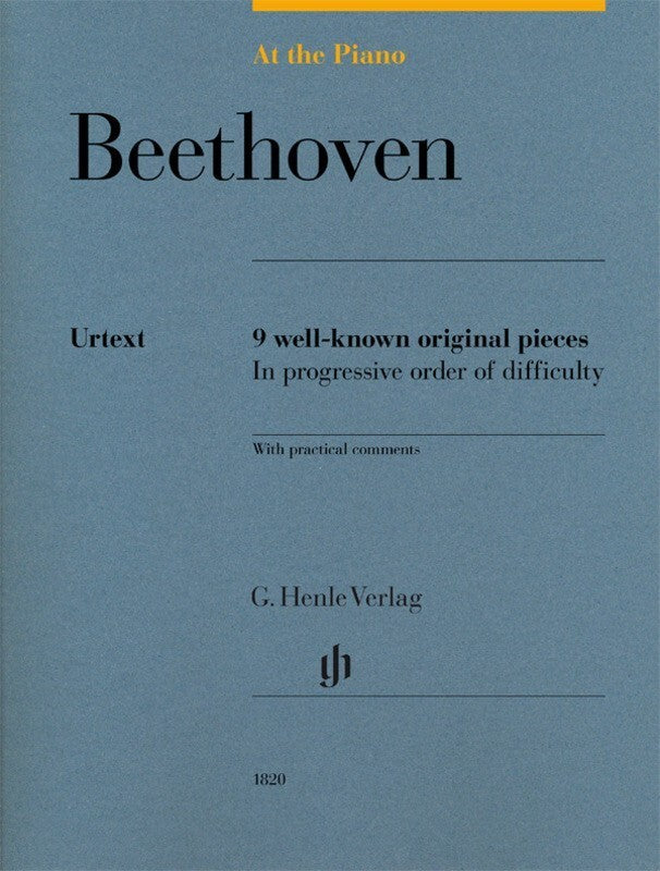 AT THE PIANO BEETHOVEN 9 WELL-KNOWN ORIGINAL PIECES