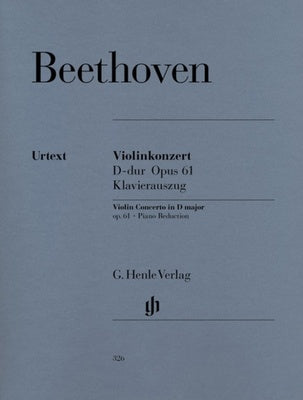 BEETHOVEN - CONCERTO D MAJOR OP 61 VIOLIN/PIANO