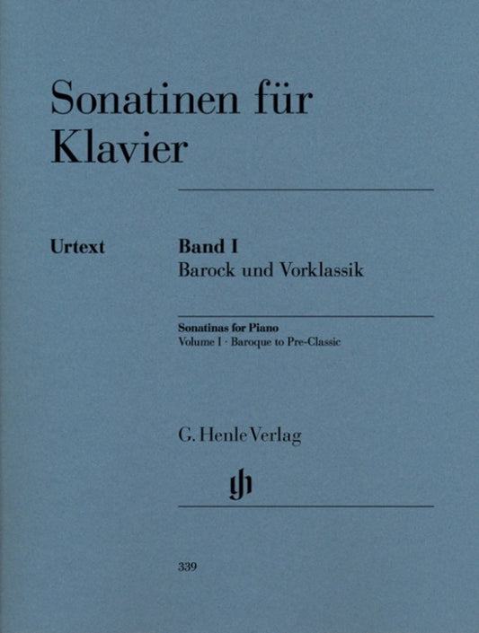 SONATINAS BK 1 BAROQUE AND PRE CLASSICAL URTEXT