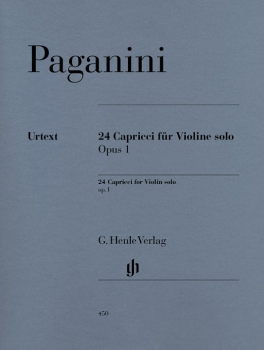 PAGANINI - 24 CAPRICES OP 1 VIOLIN SOLO