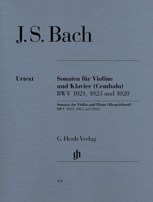BACH - 3 SONATAS BWV 1020, 1021, 1023 VIOLIN/PIANO