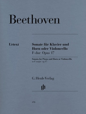 BEETHOVEN - SONATA OP 17 HORN OR CELLO/PIANO