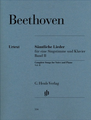 BEETHOVEN - COMPLETE SONGS VOL 2 ED LUHNING
