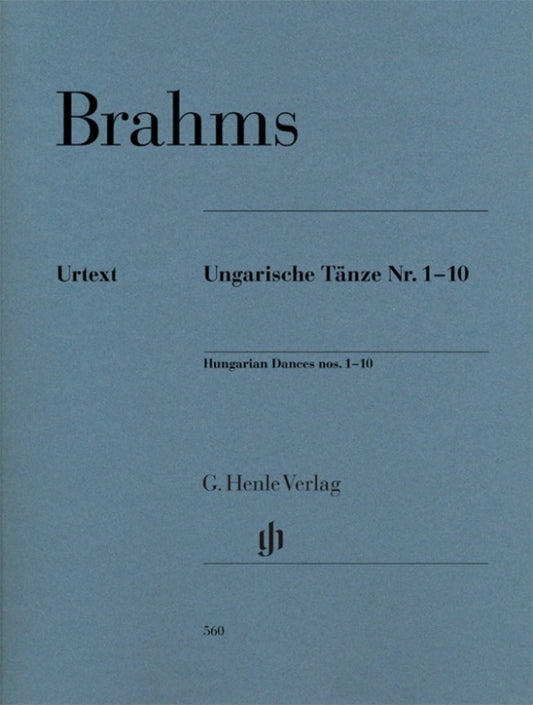 BRAHMS - HUNGARIAN DANCES NOS 1-10 PIANO