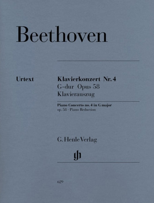 BEETHOVEN - CONCERTO NO 4 OP 58 G 2P4H URTEXT