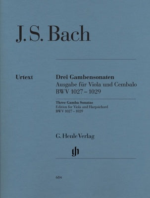 BACH - 3 GAMBA SONATAS VIOLA/PIANO