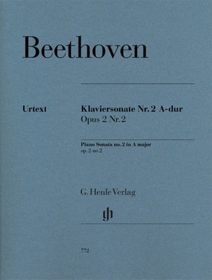 BEETHOVEN - PIANO SONATA NO 2 A MAJOR OP 2 NO 2 URTEXT
